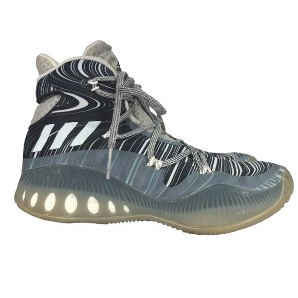 Adidas Crazy Boost Men 8 Striped High Top Performance Basketball Urban Y2K Shoes